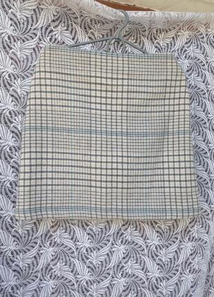 Теплая юбка в клетку 2