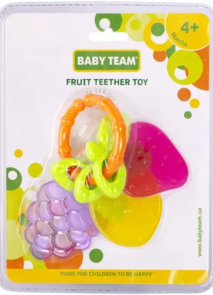 Брязкальце-прорізувач baby team фрукти