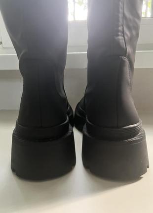 Резиновые сапоги высокие прорезиненные zara оригинал