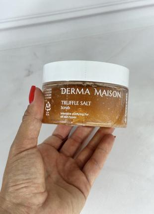 Гомин для лица с трюфельной солью medi-peel derma maison truffle salt scrub