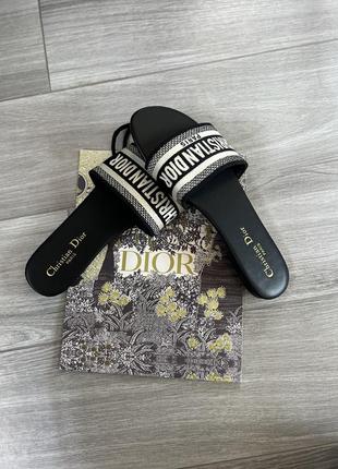 Шльопанці в стилі dior