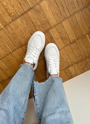 Новые белые базовые кожаные кроссовки кеды2 фото