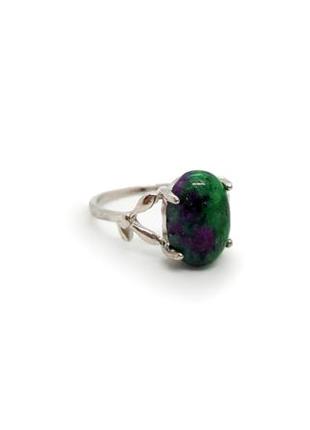 💍💚❤️кольцо из натурального цоизита р.18,5