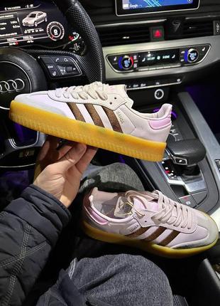 Кросівки adidas samba pink platform10 фото