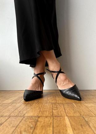 Новые черные туфли босоножки3 фото