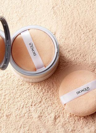 Прозора матуюча розсипчаста пудра для обличчя bioaqua loose powder