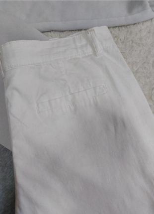 Базовые белые штаны5 фото