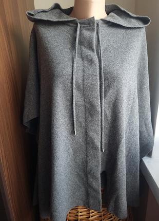 Шерстяной кейп пончо от massimo dutti brunello cuccinelli peserico cos2 фото