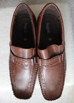 Новые мужские кожаные туфли bugatti размер 45