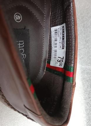 Новые мужские кожаные туфли bugatti размер 45