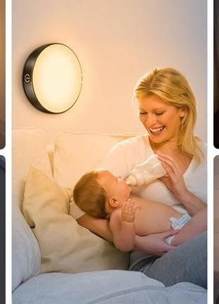 Світильник нічник, з поступовим регулюванням яскравості, кріплення магніт. живлення акумулятор 1000 маh.3 фото