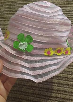 Нарядная панамочка на резинке