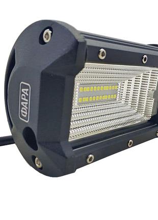 Фара led прямоугольная 72w (24 диода) 133 мм (широкий луч)