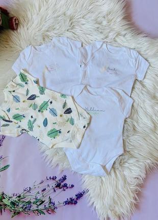 Комплект новых боди primark 0-3 месяцев