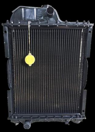 70у-1301010-01. радіатор водяний мтз-80 (мідний) (4- рядний) + кришка + аморт. х 2 шт (метал бачки)