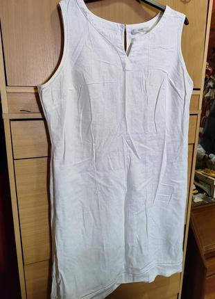 Коктельное льняное шикарное платье
