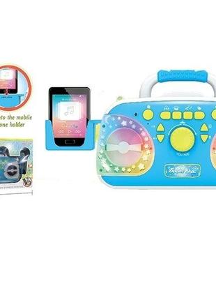 Караоке 5021 а  підсвічування, мікрофон, bluetooth, mp3-кабель, usb-кабель, працює від мережі, в коробці