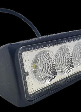 Фара led прямоугольная 18w (6 диодов)