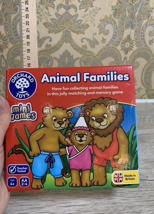 Настільна гра «родини тварин»