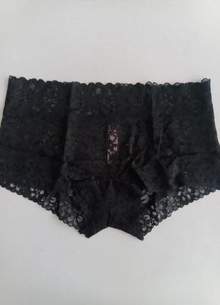 Трусики шортики з мережива victoria's secret4 фото