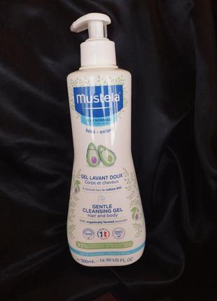 Гель для купання "авокадо" mustela gentle cleansing gel