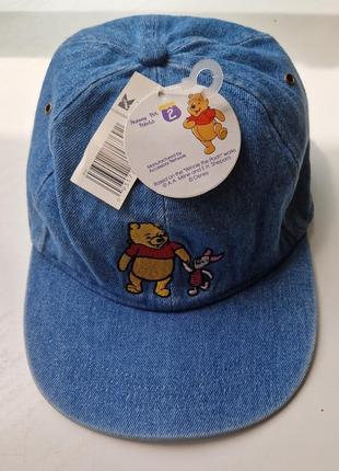 Винтажная бейсболка/кепка pooh disney💕! usa! нова.