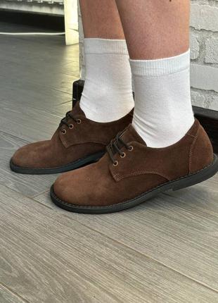 Туфли из натуральной замши женские