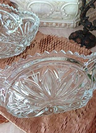 Кришталевий посуд, салатник, цукерниця, ладья часів ссср