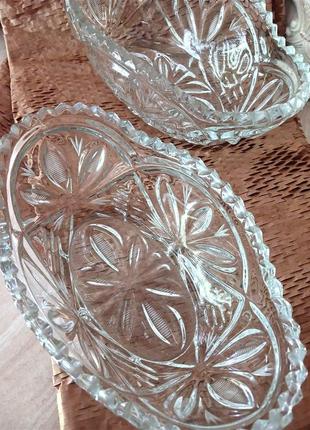 Кришталевий посуд, салатник, цукерниця, ладья часів ссср