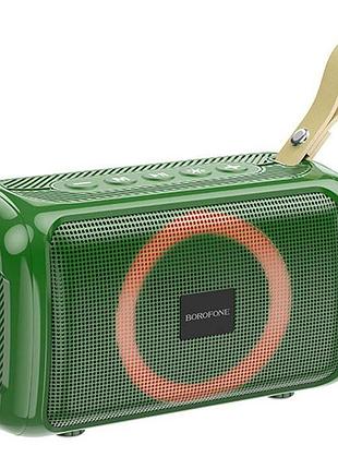 Портативна колонка borofone br17 cool sports wireless speaker dark green