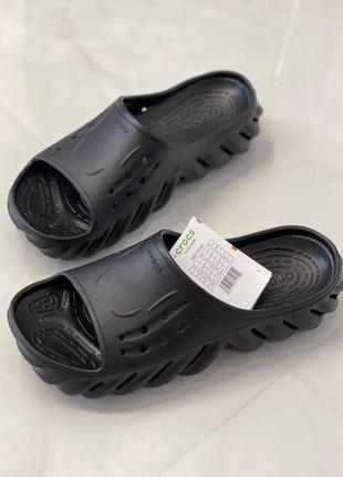 Шльопанці чоловічі crocs echo р. 45-46 black