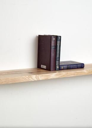 Дерев'яна полиця прихованого монтажу з масиву ясеня.