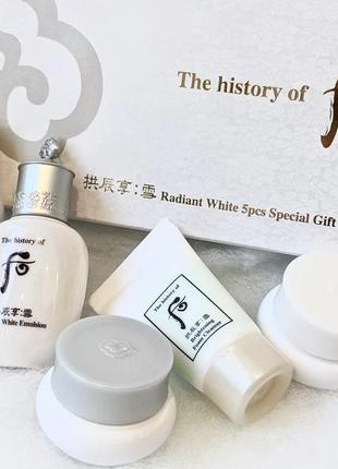 Осветляющий набор the history of whoo radiant white 5pcs special gift kit