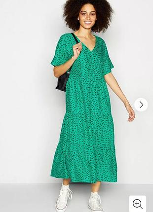 Брендовое ярусное вискозное платье u9 12 eur 40 debenhams