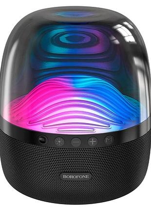 Портативна колонка borofone bp8 glazed colorful luminous bt speaker black