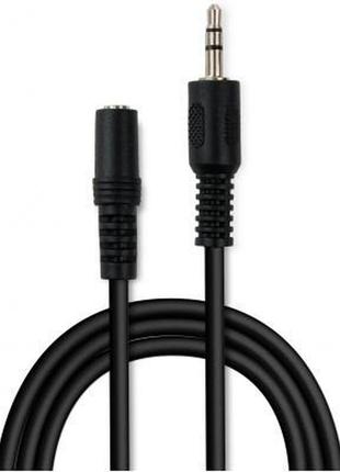Кабель мультимедийный jack 3.5mm m/f 1.8 m vinga (vcpdcj35mf1.8bk)  гарантія!