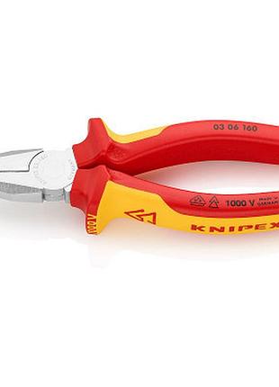 Плоскогубці knipex комбіновані діелектричні vde (03 06 160) гарантія!