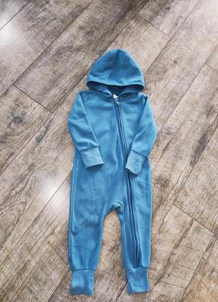 Сліп, чоловічок флісовий без ступнів, poco piano, р. 86-92, 18-24міс., довжина 78см