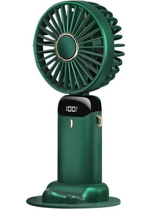 Портативний вентилятор vhg n15 з ароматизатором та підставкою для телефона, green