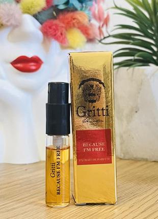 Оригинал пробник парфюма парфюм dr. gritti because i`m free
