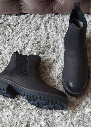 Утепленные челси hush puppies нат.нубук р.40.