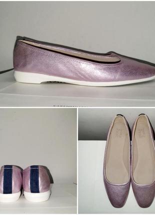 Кожаные балетки 44 р