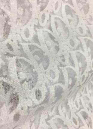 Лонгслив в стиле dior белый черный прозрачный