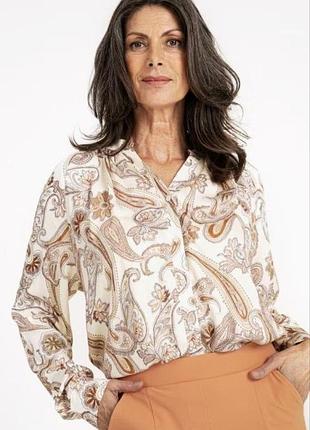 Блуза прозрачная впейсли принт studio anneloes