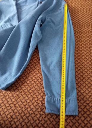 ‼️батал‼️ мужская одежда/ брендовая джинсовая рубашка 🩵 62/64/7xl размер, пог 74 см, коттон6 фото