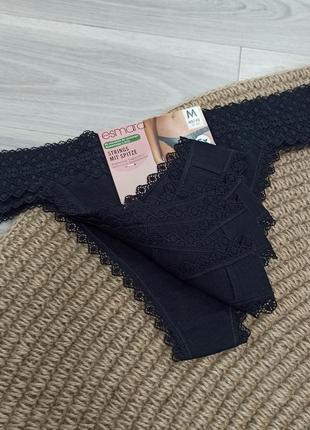 Стринги женские трусики с кружевом esmara