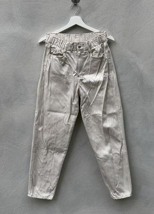 Джинси штани бежеві h&m