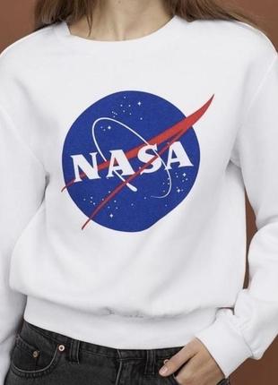 Укороченный свитшот nasa