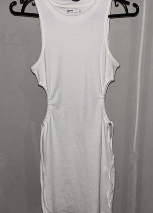 Платье cropp белое