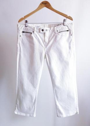 Трендовые белые джинсовые бриджи gap2 фото